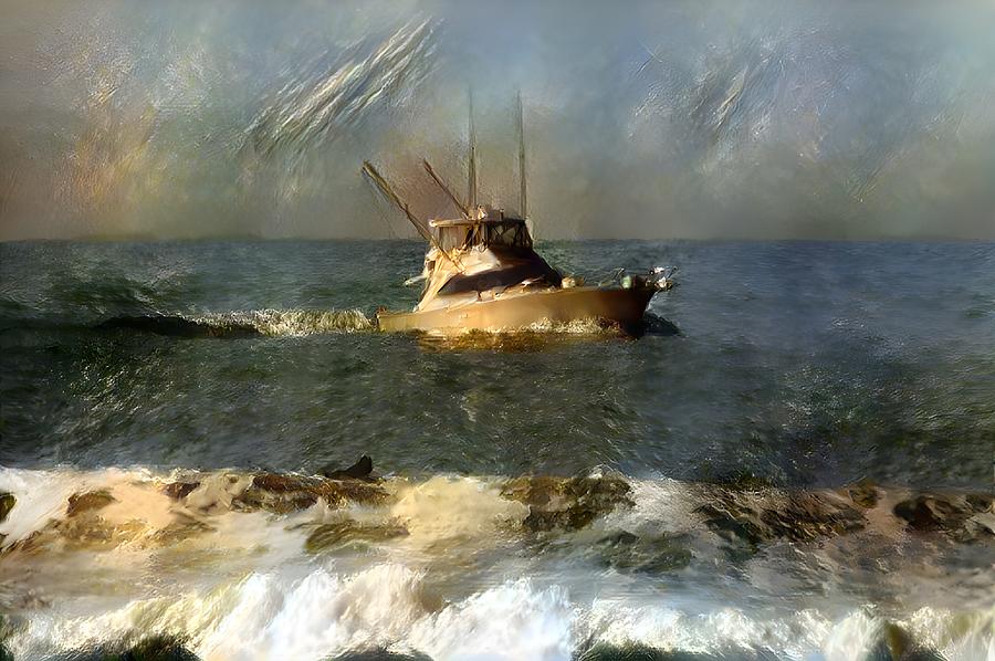 Fishing-boat Digital Art by Paul Lamar - Fine Art America