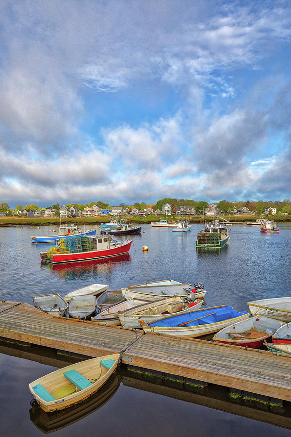 Fishing boats and dinghies at Marshfield Town Pier Photograph by Juergen Roth