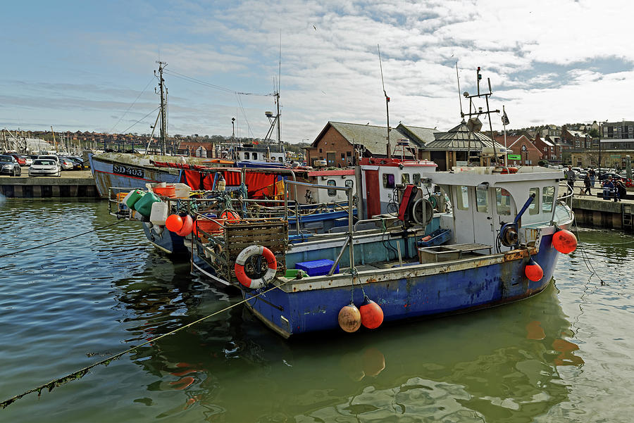 Fishing Boats at Endeavour Wharf, Whitby Photograph by Rod Johnson