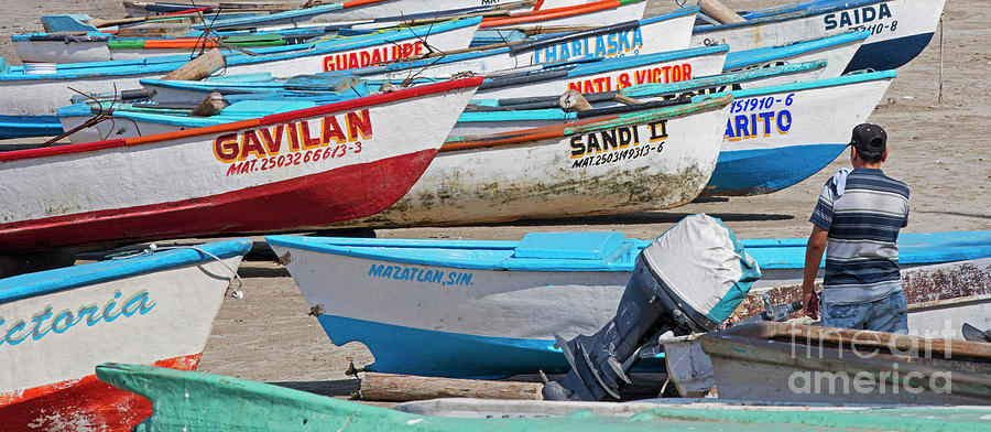 Fishing Boats at Mazatlan, Sinaloa, Mexico Photograph by Arterra Picture Library