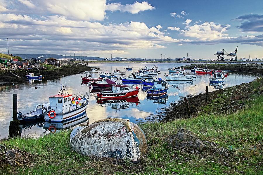 Fishing Boats at Paddys Hole South Gare UK Photograph by Martyn Arnold
