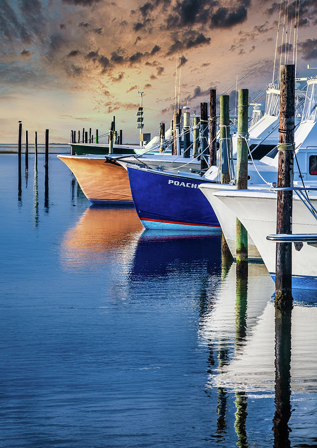 Fishing Boats at Sunrise 606 Photograph by Dan Carmichael