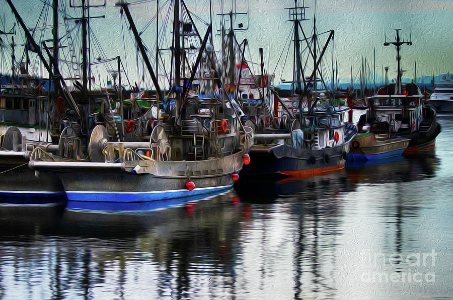 Fishing Boats French Creek Harbor Photograph by Bob Christopher