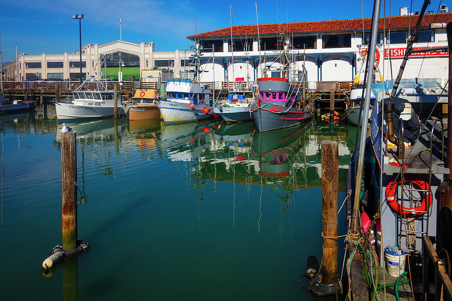 Fishing Boats In Port San Francisco Photograph by Garry Gay
