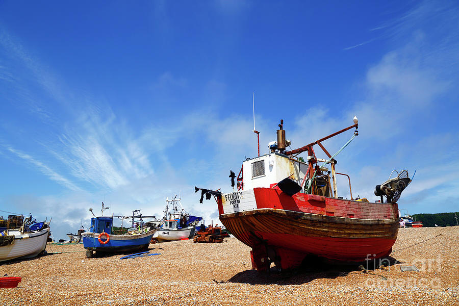 Fishing Boats on The Stade Hastings Photograph by James Brunker