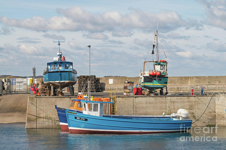 Fishing Boats Seahouses Photograph by Bryan Attewell