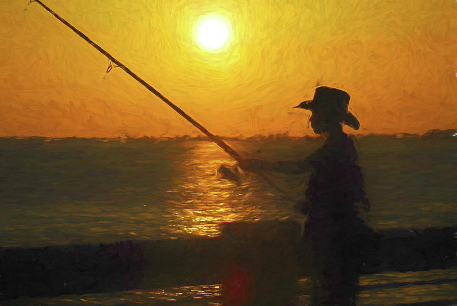 Fishing Boy 0438 - Cezanne Photograph by Jonathan Sabin