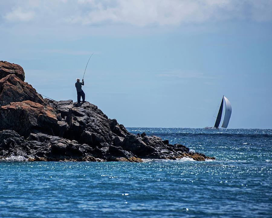 Fishing for Sailboats in Saint Martin Photograph by Toby McGuire