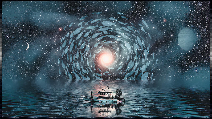 Fishing Digital Art by Harald Dastis