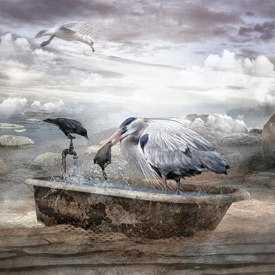 Fishing Hole Digital Art by Merrilee Soberg