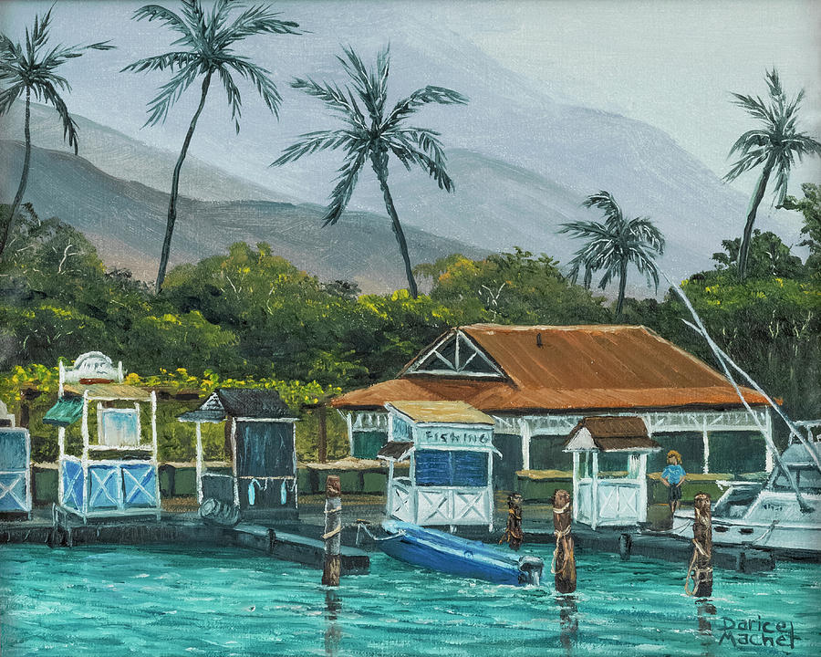 Fishing Huts Painting by Darice Machel McGuire