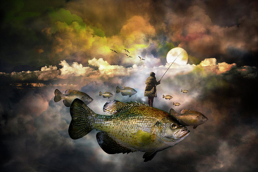 Fishing In A Surreal World Photograph