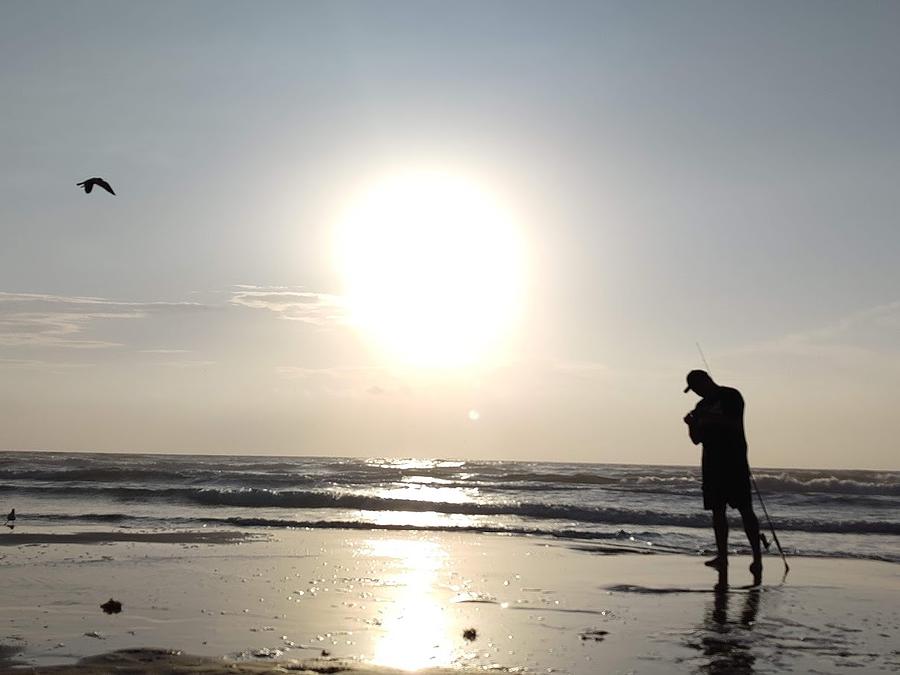 Fishing in South Padre Island Texas Photograph by Chantelle Bush