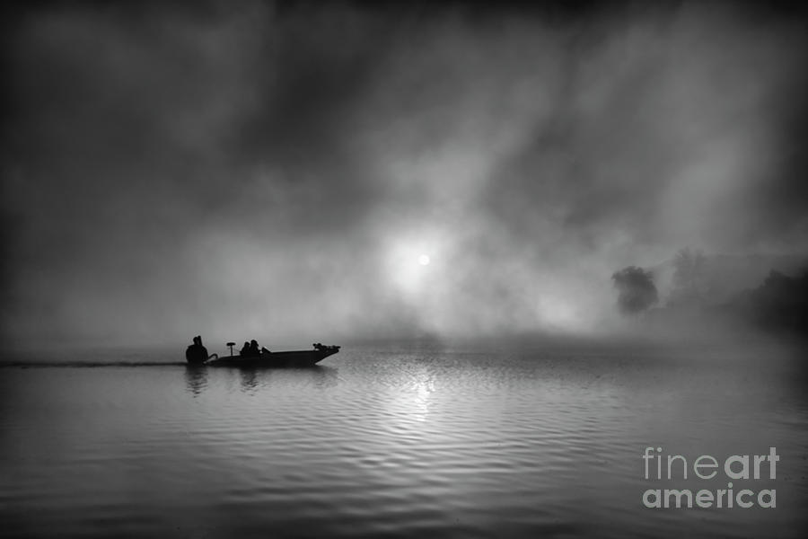 Fishing in the Fog Photograph by Dennis Hedberg