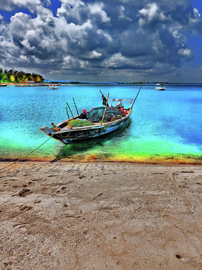 Fishing Net. Zanzibar Archipelago. Digital Art