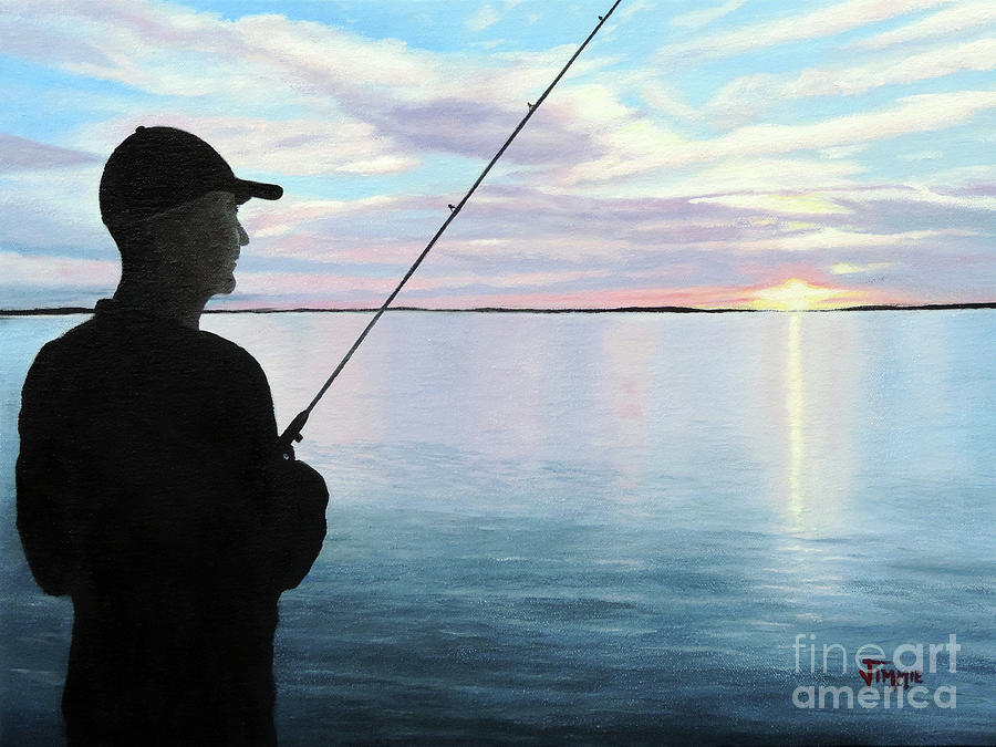 Fishing On The Flats Painting by Jimmie Bartlett