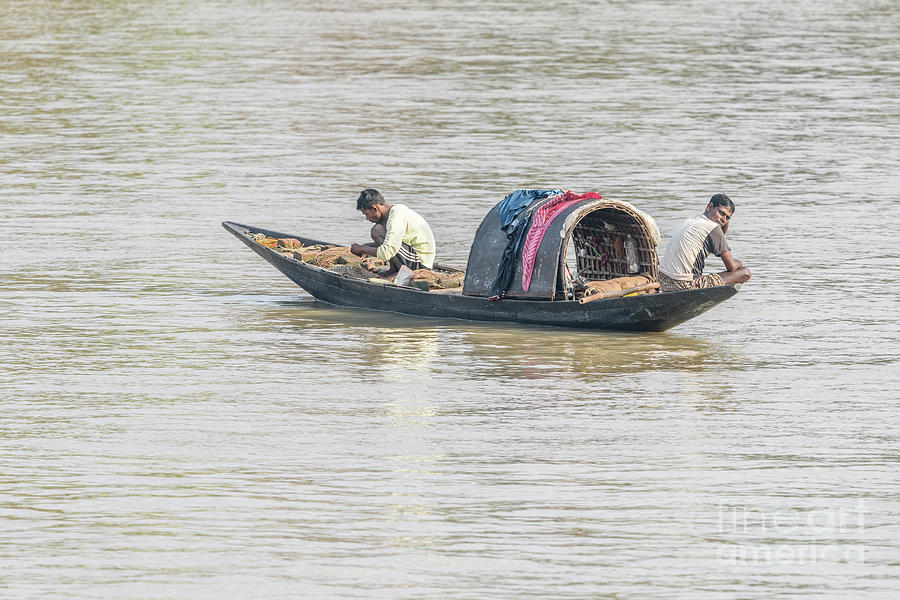 Fishing on the Hoogly 07 Photograph by Werner Padarin