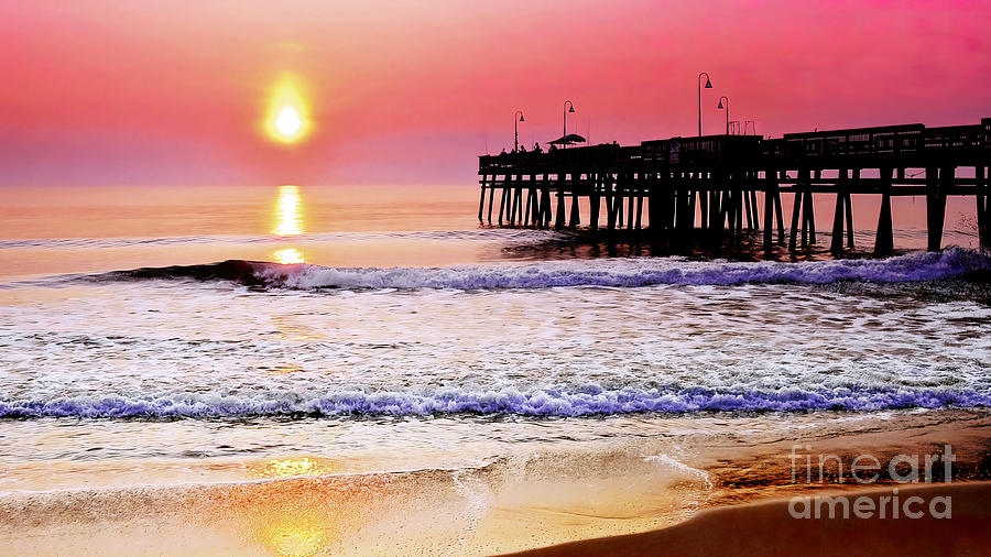 Fishing Pier at Sunrise Photograph by Scott Cameron