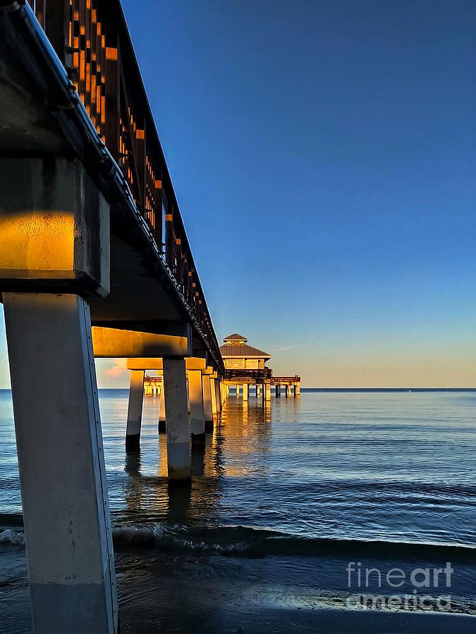 Fishing Pier Fort Myers Beach Early In The Morning Photograph by Claudia Zahnd-Prezioso