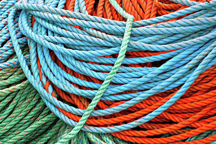 Fishing Ropes, Nova Scotia Photograph by Tatiana Travelways