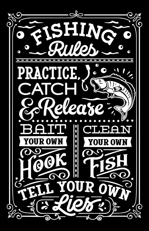 Fishing Rules Digital Art by Sambel Pedes