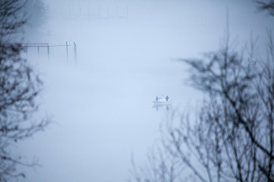 Fishing The Fog Photograph by Karol Livote