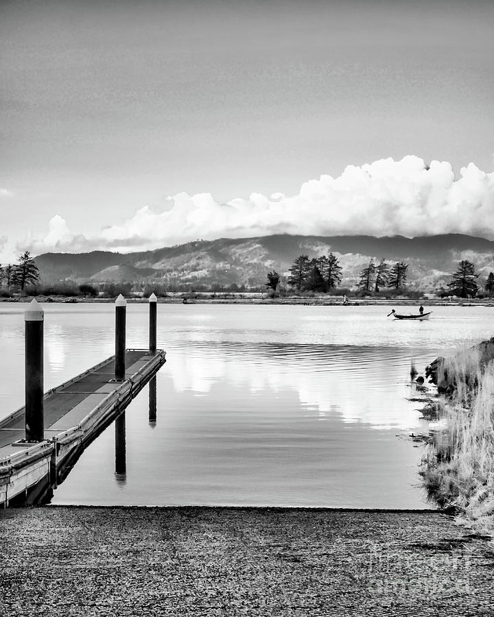 Fishing - Tillamook Bay - Black And White Photograph by Jack Andreasen ...