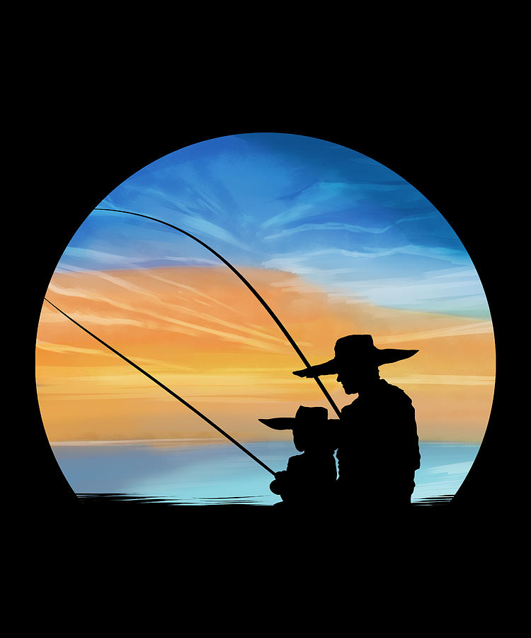 Fishing Together   Father And Son Digital Art By Jan Bleke   Fine Art