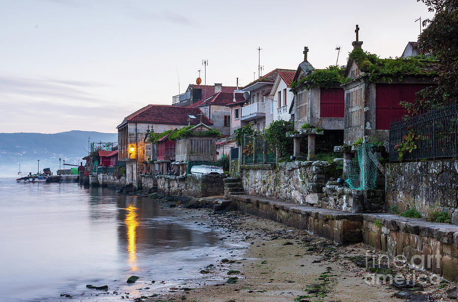 Fishing Town of Combarro in Pontevedra Estuary at Low Tide Galicia Photograph by Pablo Avanzini