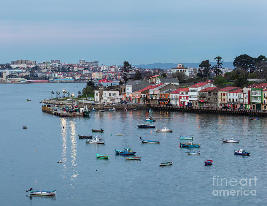 Fishing Town of Mugardos with Ferrol in the Background La Coruna Galicia Photograph by Pablo Avanzini