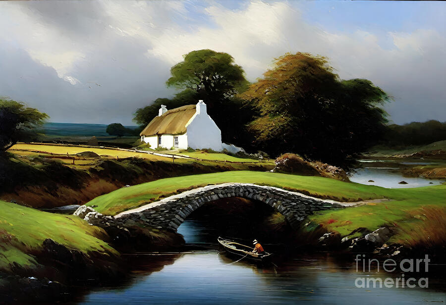 Fishing Under The Bridge Digital Art by Mark Miller