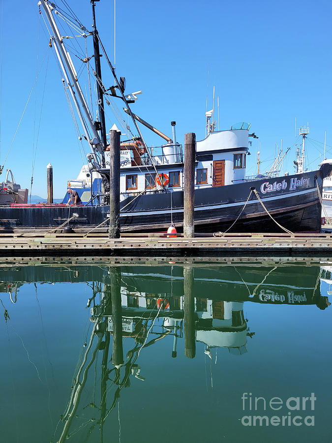 Fishing Vessel Caleb Haley Reflections 2 Photograph by Norma Appleton