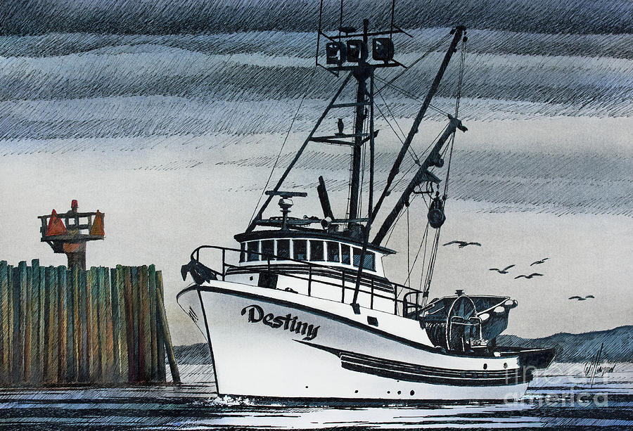 Fishing Vessel DESTINY Painting by James Williamson