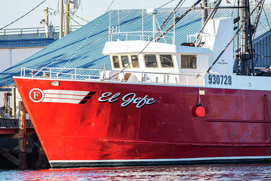Fishing Vessel El Jefe at Dock in Beaufort NC Photograph by Bob Decker