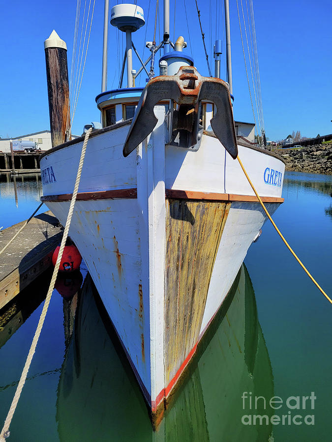 Fishing Vessel Greta Bow Photograph by Norma Appleton