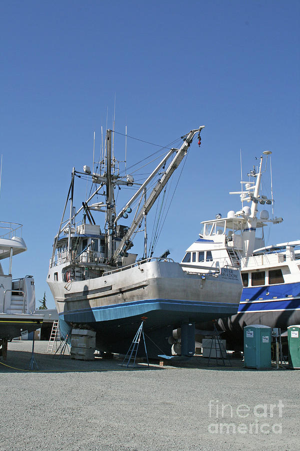 Fishing Vessel Voyager Sticker by Norma Appleton - Fine Art America