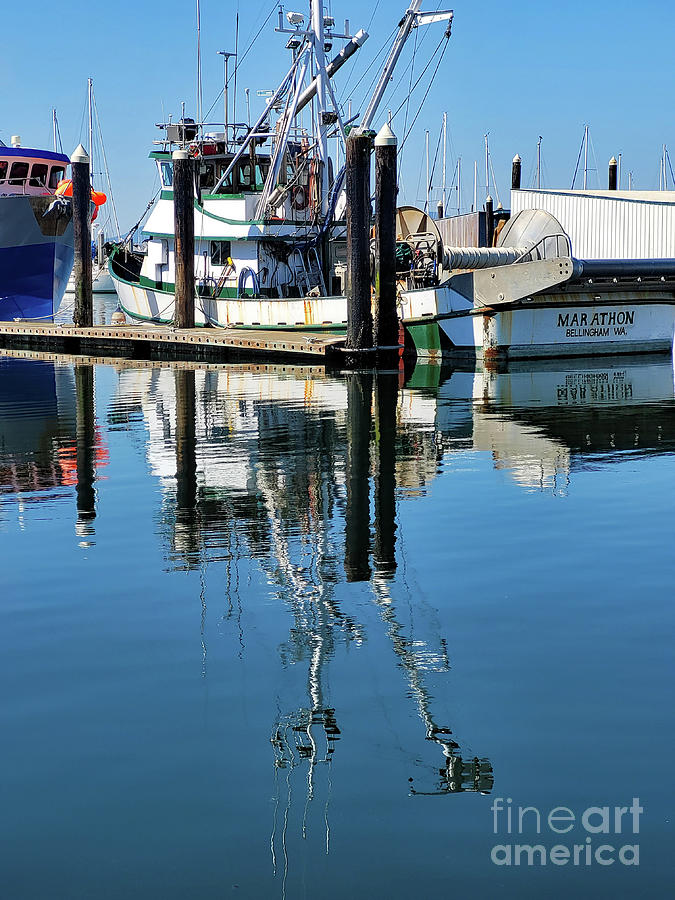Fishing Vessel Marathon Reflections 2 Photograph by Norma Appleton