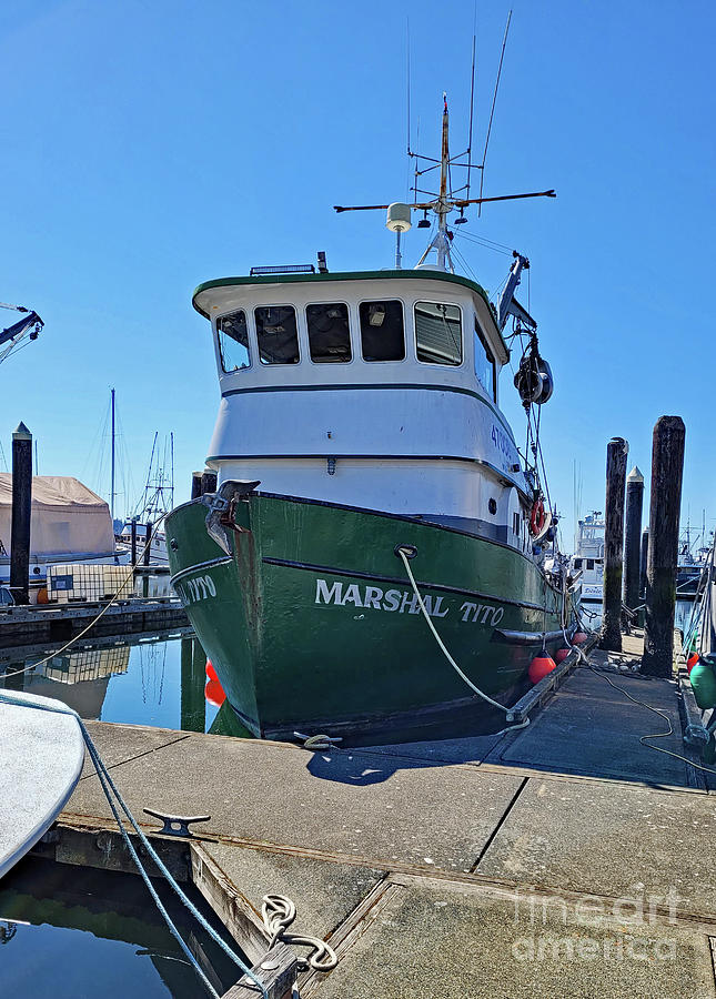 Fishing Vessel Marshal Tito Moored Photograph by Norma Appleton