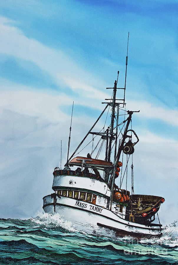 Fishing Vessel MISS TAMMY Painting by James Williamson