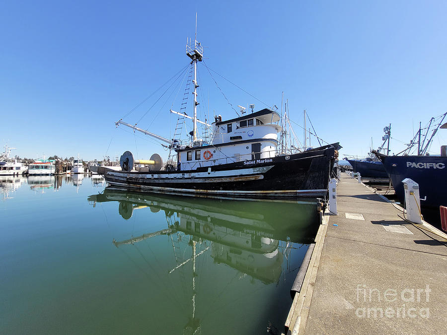 Fishing Vessel Saint Marion Reflections Photograph by Norma Appleton