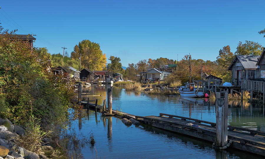Fishing Village in the Slough Photograph by Alex Lyubar