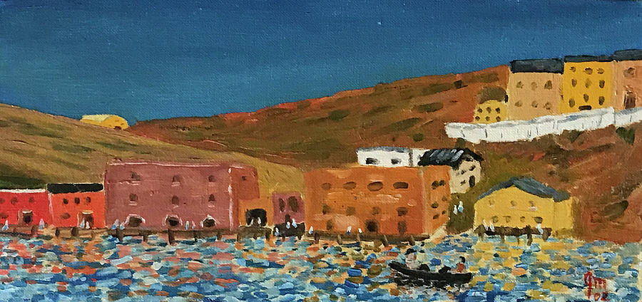 Fishing Village Italy Painting by John Macarthur