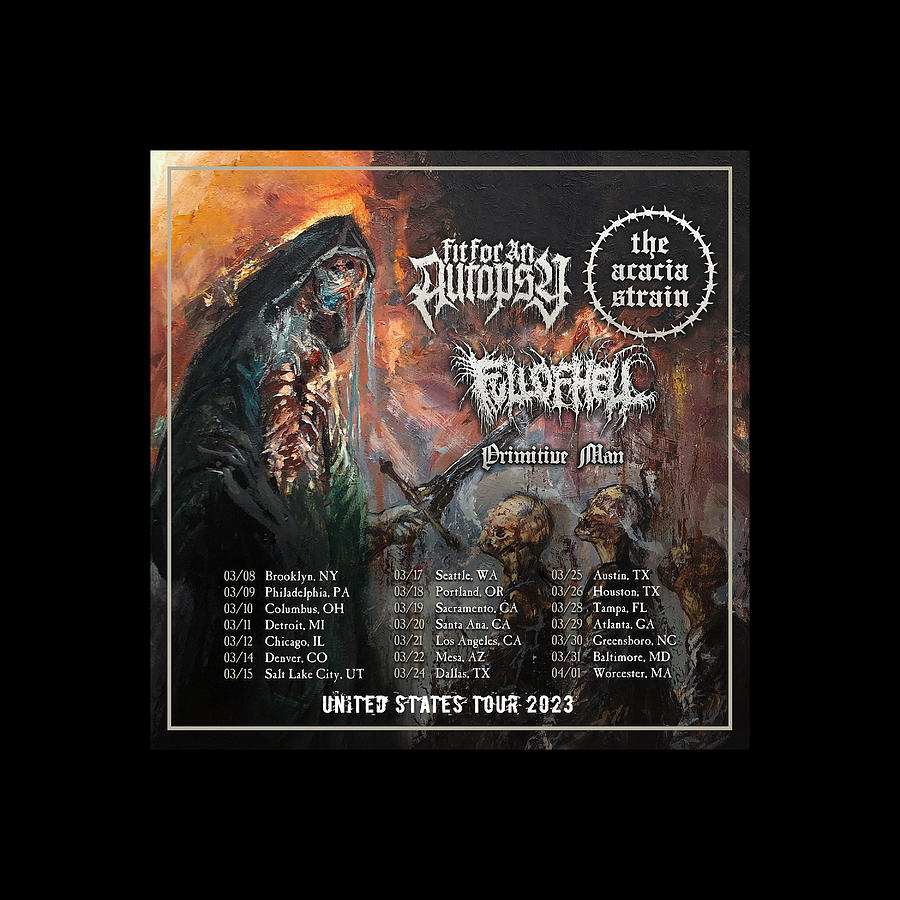 Fit For An Autopsy With The Acacia Strain Tour Dates 2023 Sk78 Digital ...