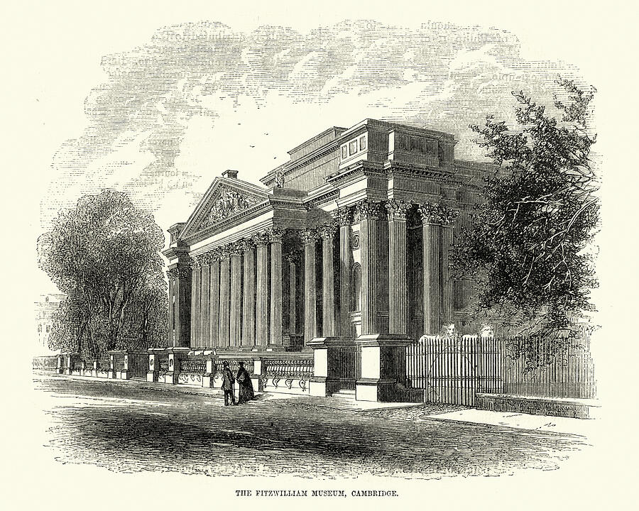 Fitzwilliam Museum, Cambridge, 19th Century Drawing by Duncan1890