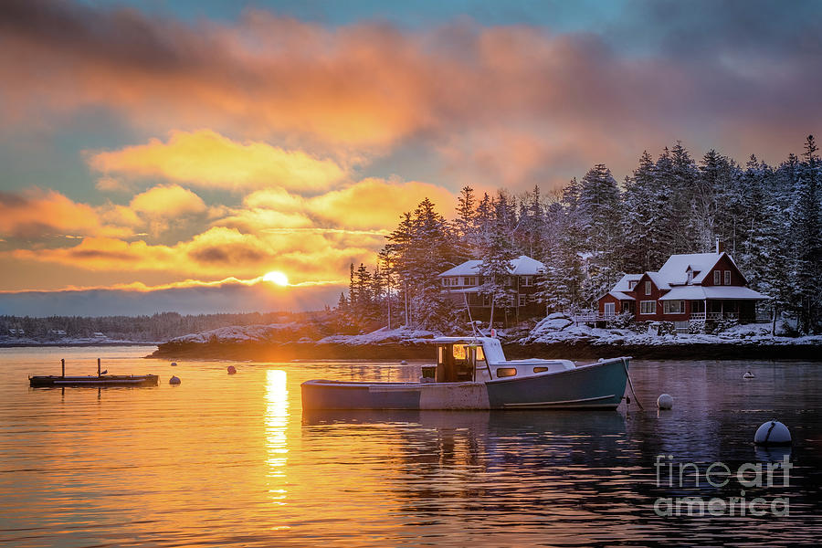Five Islands Winter Sunrise Photograph by Benjamin Williamson