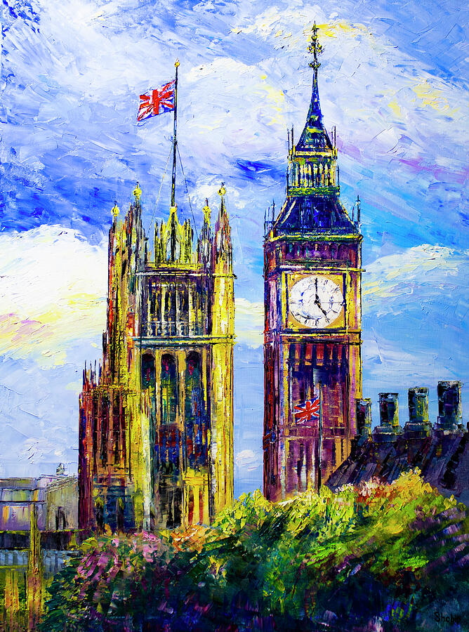 Five O'Clock. London Painting by Natalia Shchipakina | Pixels