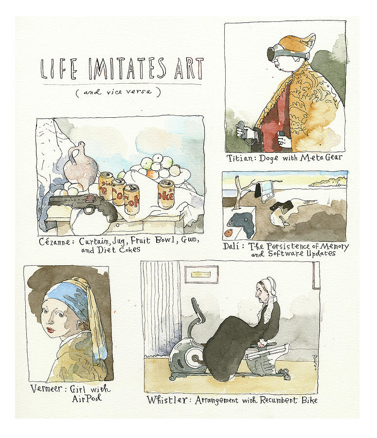 Five Times A Great Painting Predicted The Future Drawing by Barry Blitt