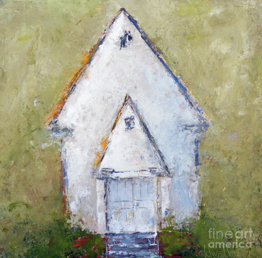 Five Springs United Methodist Church  Painting by Patricia Caldwell