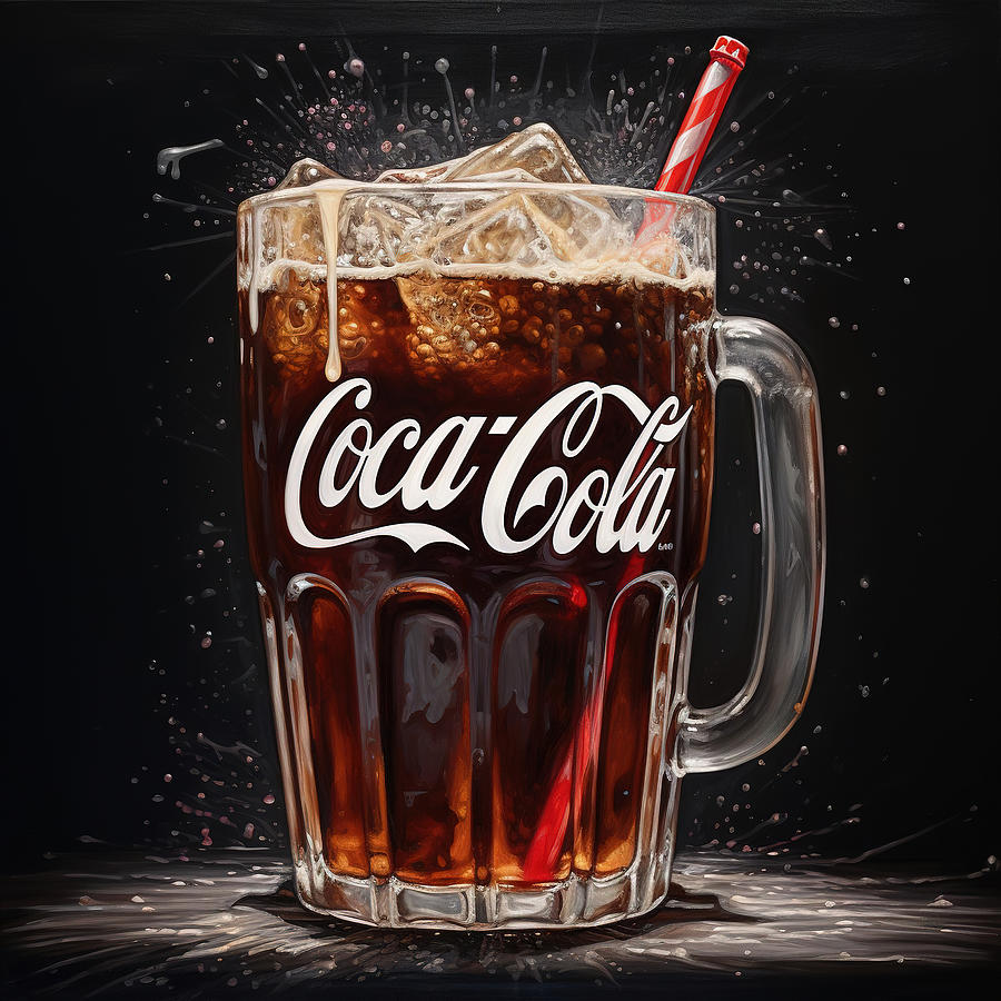 Fizzing Coca Cola Soda Digital Art by Athena Mckinzie