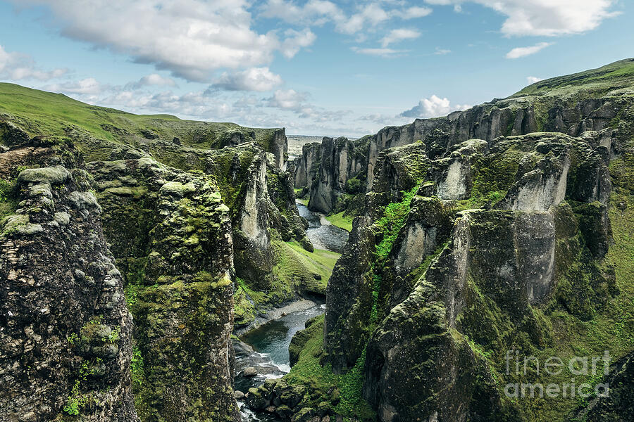 Fjadrargljufur canyon, Iceland Photograph by Delphimages Photo Creations